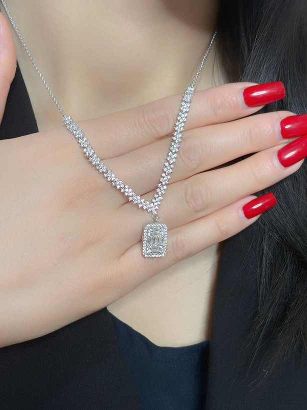 سرویس نقره جواهری ساده کد s00pبا عیار 925